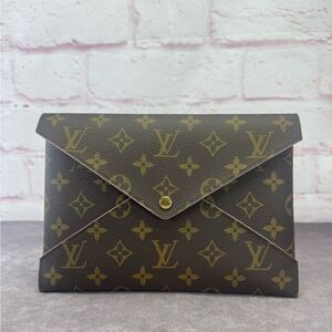 Louis Vuitton Kirigami Brown Ballerine Pink Large Monogram Clutch